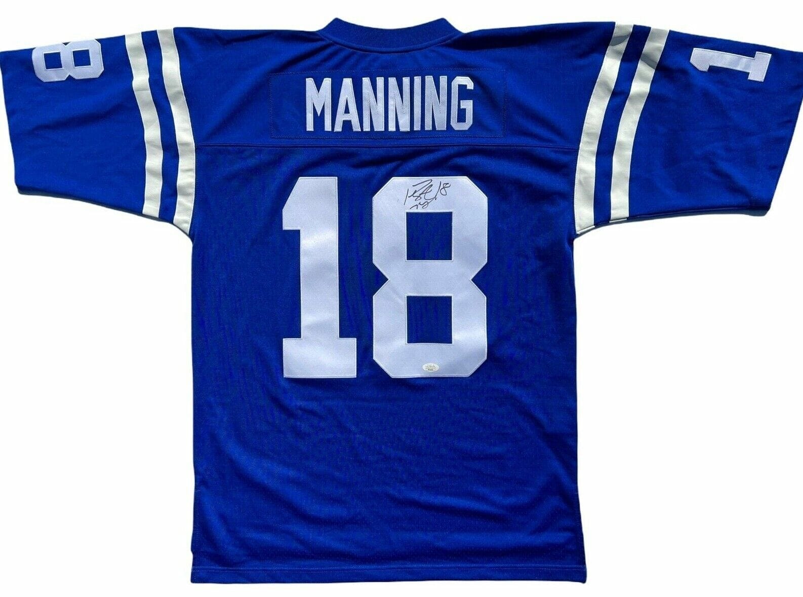 Youth Mitchell & Ness Peyton Manning White/Royal Indianapolis Colts Split Legacy Jersey