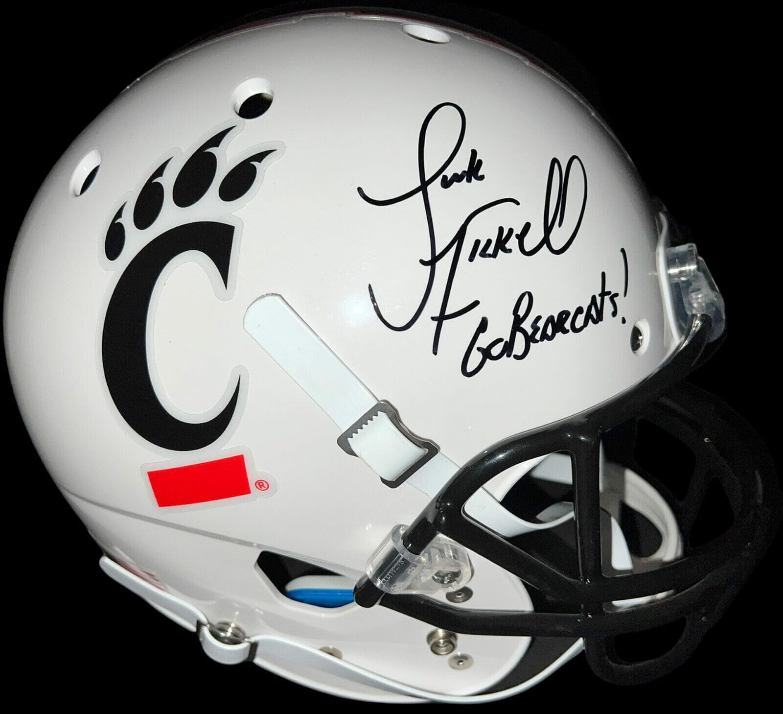 LUKE FICKELL SIGNED CINCINNATI BEARCATS FULL SIZE FOOTBALL HELMET AUTO ...