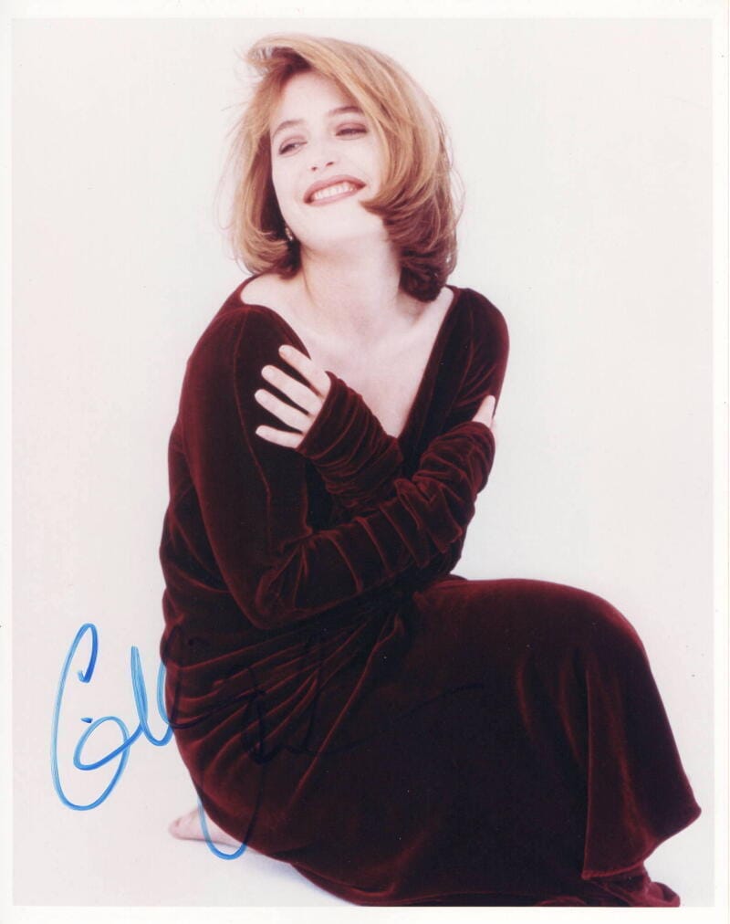 Gillian Anderson Signed Autograph 8x10 Photo Sexy Agent Scully In The X Files Autographia