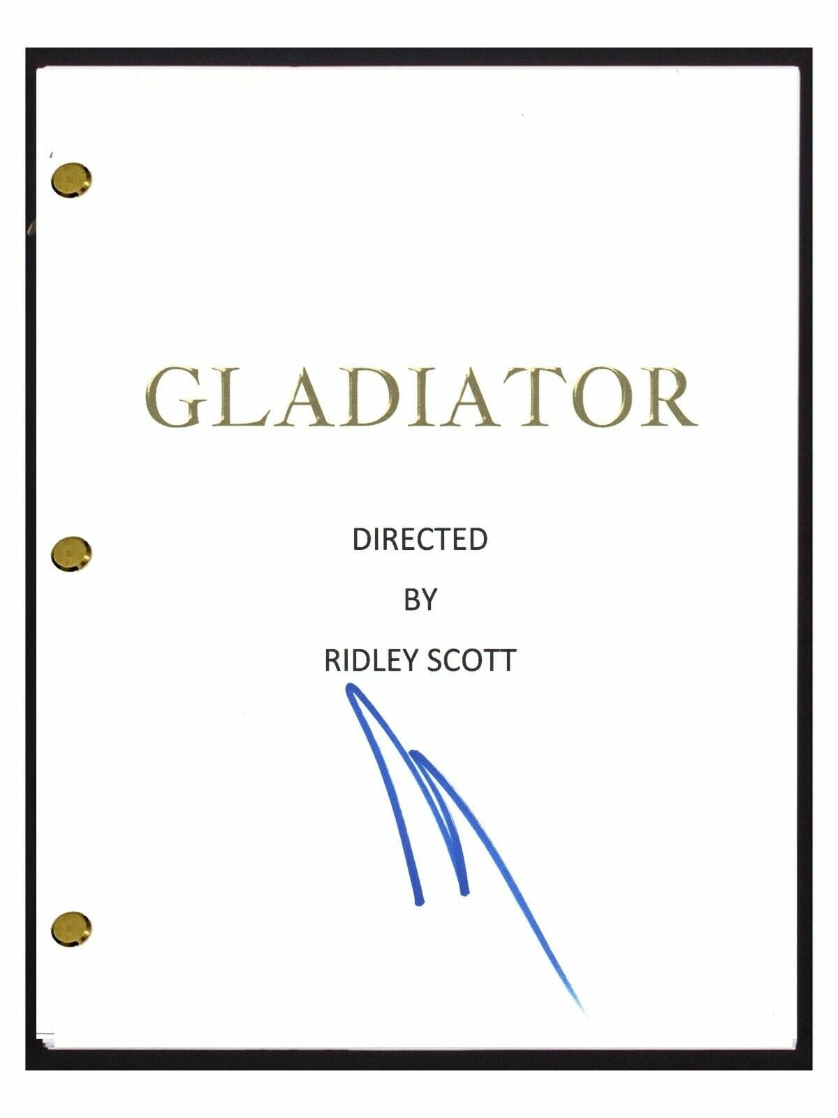 Joaquin Phoenix Signed Autographed Gladiator Movie Script Screenplay