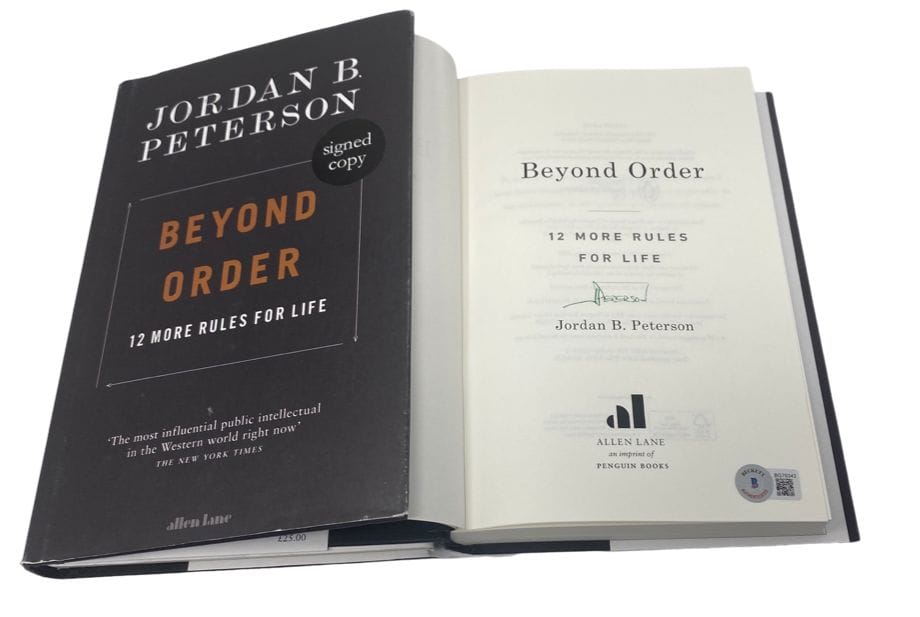 Jordan B. Peterson Signed Autographed Beyond Order Hardcover Book Beckett  COA