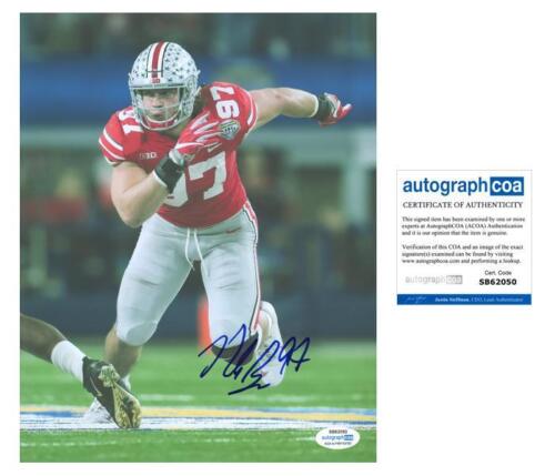 Nick Bosa AUTOGRAPH Signed 'Ohio State Buckeyes' Football 8x10 Photo B ...