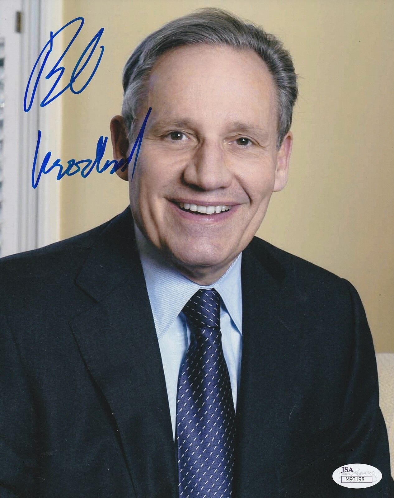 Bob Woodward Signed 8x10 Photo w/ JSA COA M93198 + PROOF Watergate