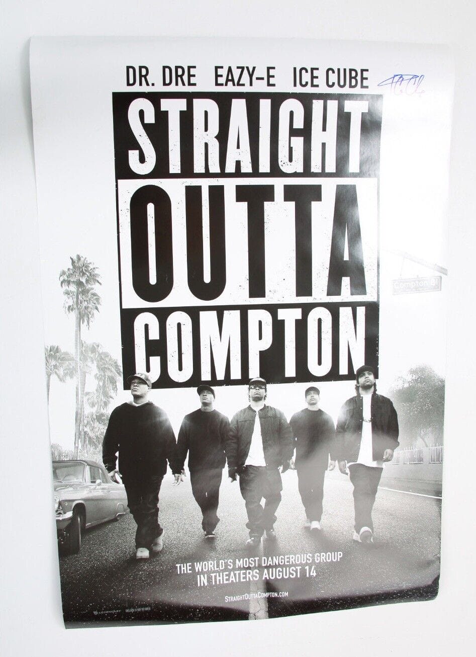 Ice Cube Autographed store Tour Poster