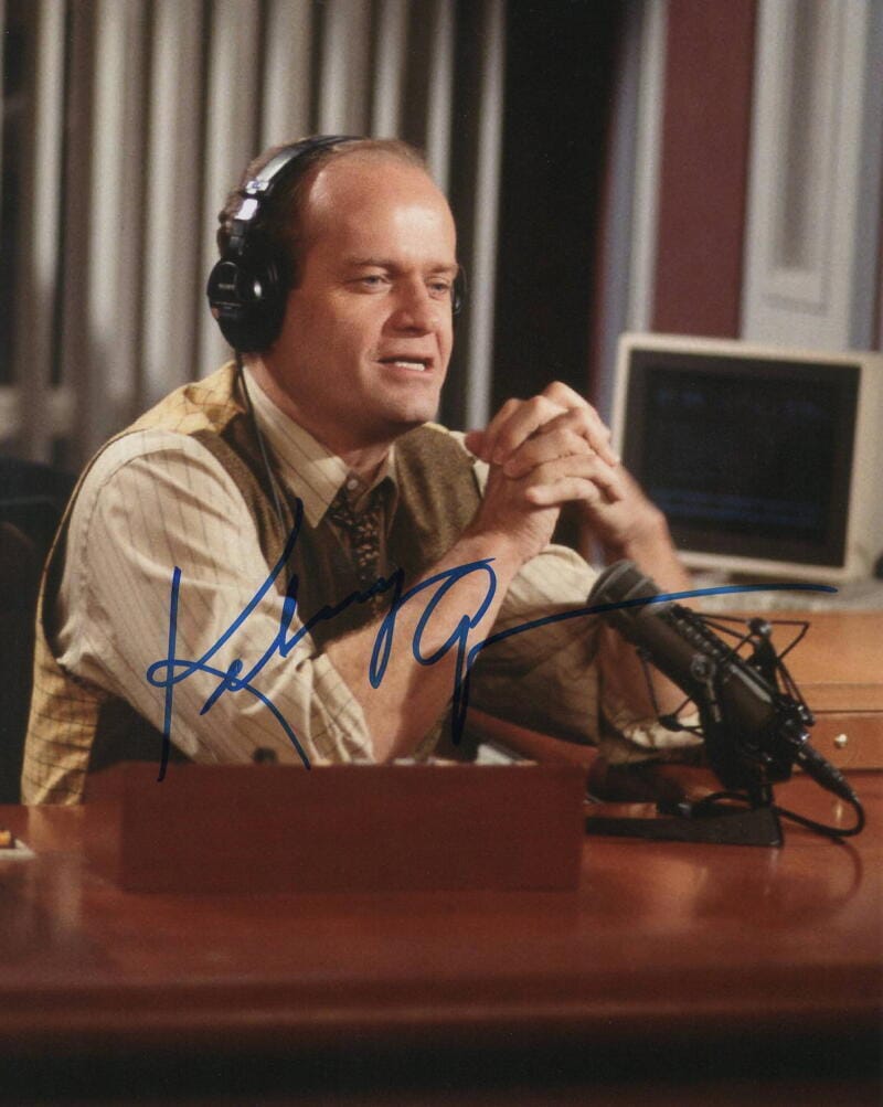 Kelsey Grammer Signed Autograph 8x10 Photo Iconic Dr Frasier Crane X