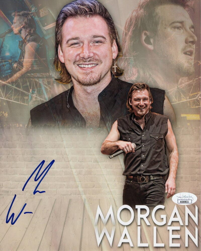 Morgan Wallen sale signed 8x10 photo