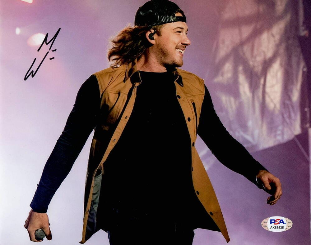 Morgan Wallen signed microphone good