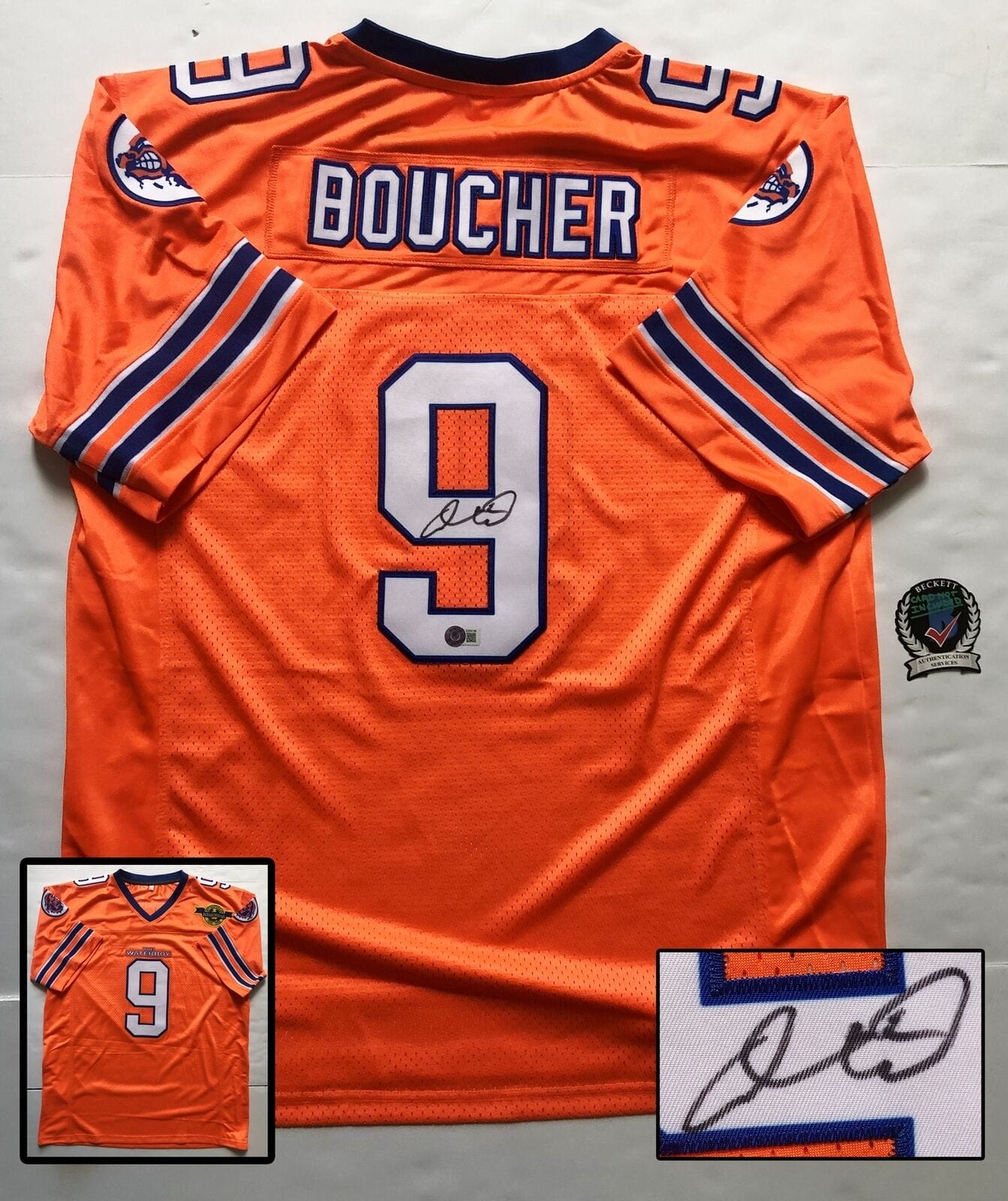 Adam Sandler Signed Football Exact Proof COA The Waterboy Bobby Boucher Star Adam Sandler Signed Football Exact Proof COA The Waterboy Bobby Boucher Star