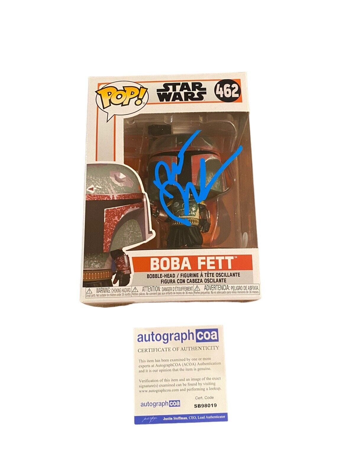 Autographed Boba Fett Funko Pop purchases