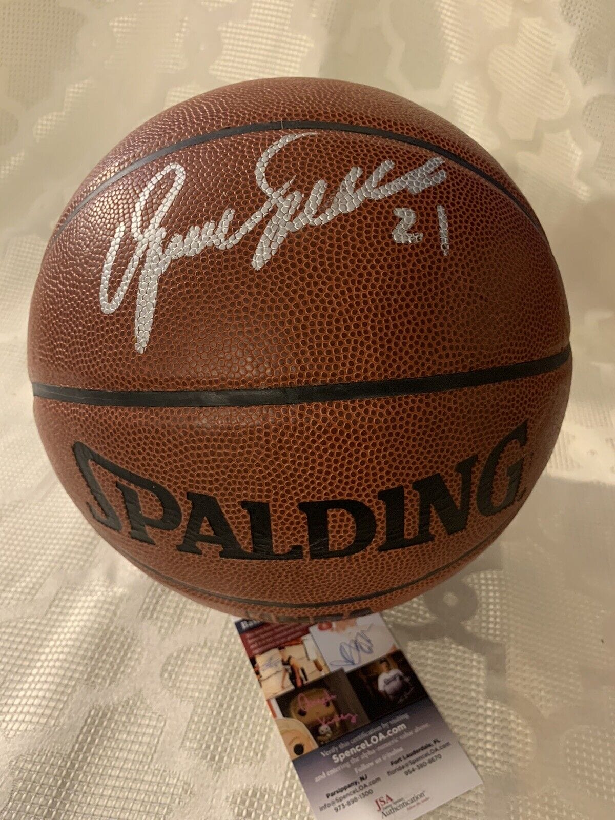 Dominique Wilkins Signed NBA Basketball Atlanta Hawks JSA COA ...