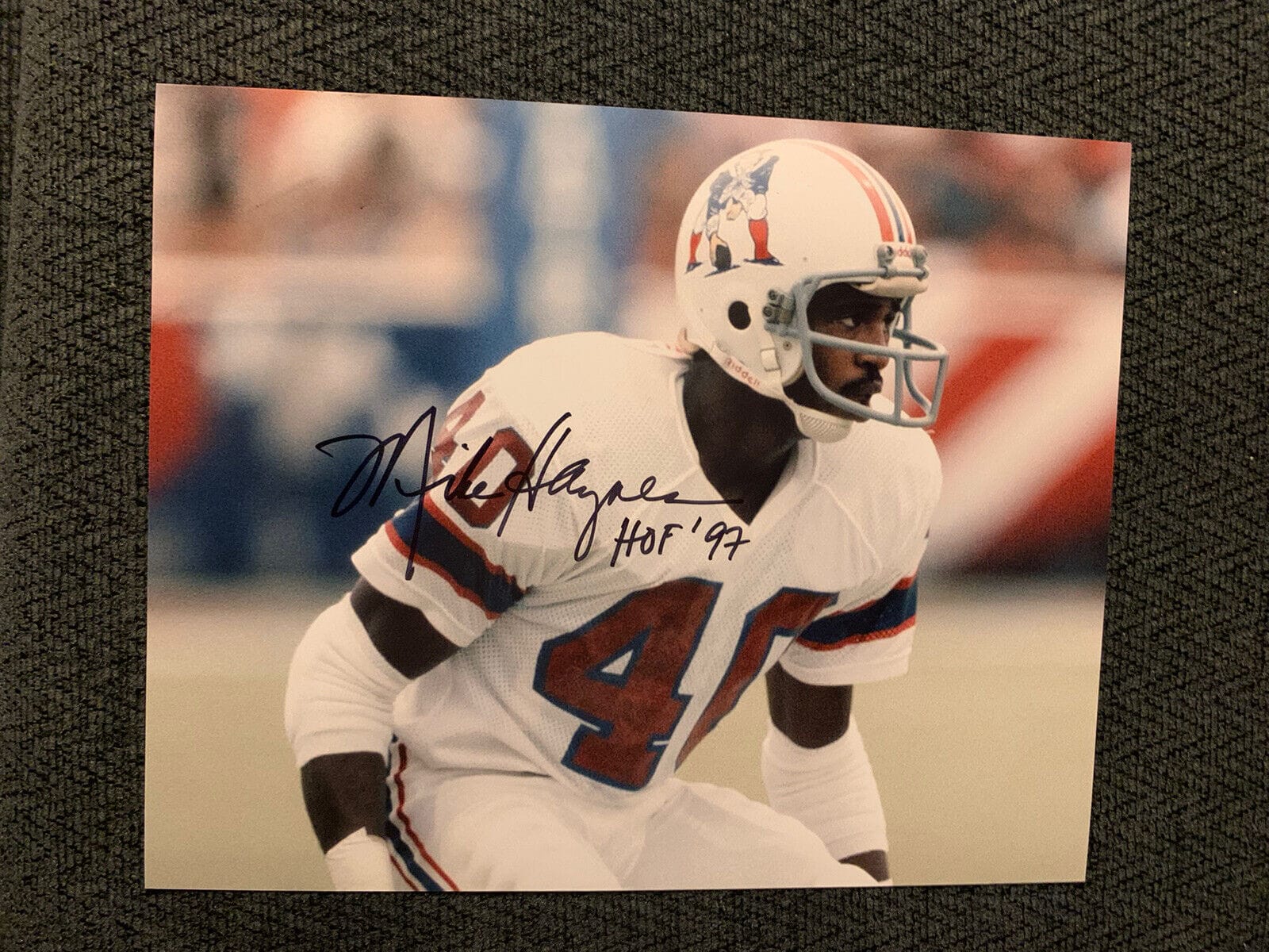 Signed Mike Haynes Photo - 8X10