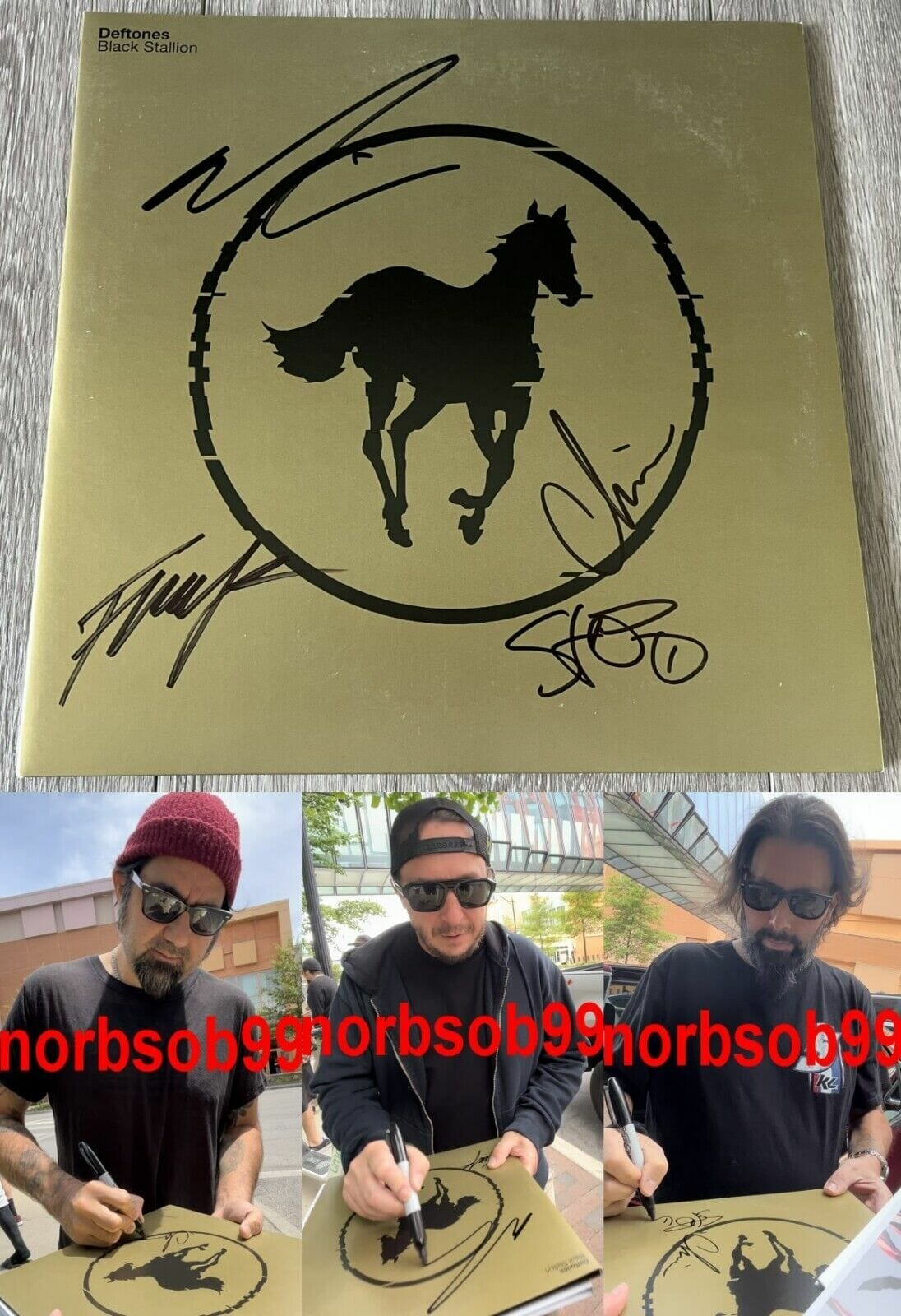 Chino Moreno Signed White Pony Album Proof Autographed Vinyl Record Deftones