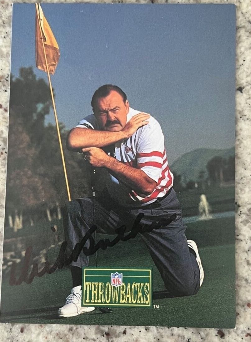 DICK BUTKUS SIGNED AUTOGRAPHED 1992 PRO LINE PORTRAITS CARD #410 ...