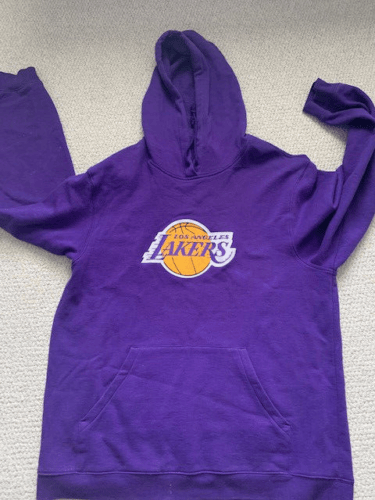 LOS ANGELES LAKERS VINTAGE PURPLE HOODED ADIDAS SWEATSHIRT KOBE BRYANT XL Opens in a new window or tab Autographia