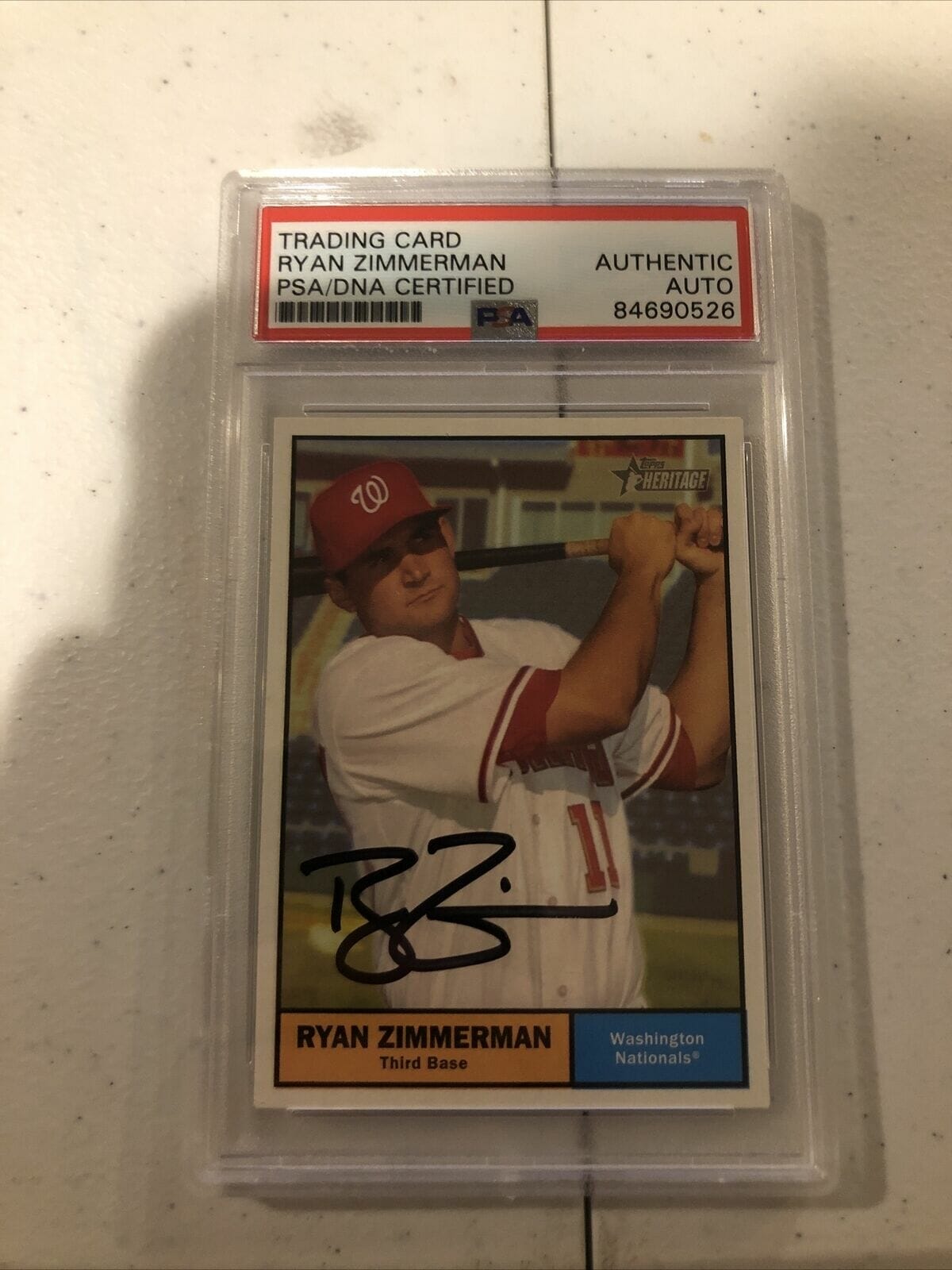 Ryan Zimmerman Memorabilia, Autographed Ryan Zimmerman Collectibles