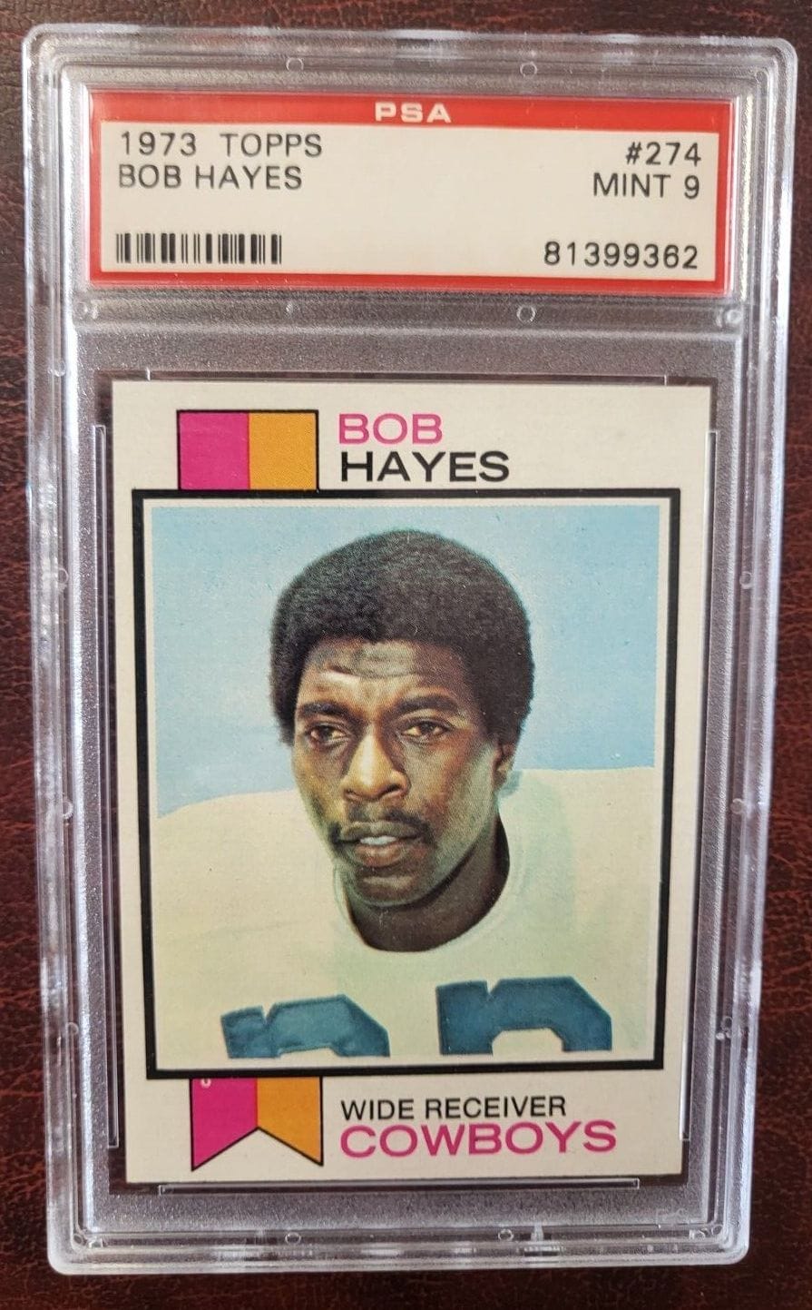 1973 Topps Bob Hayes Dallas Cowboys Football Card 274 Psa 9 Mint Opens In A New Window Or Tab 4456