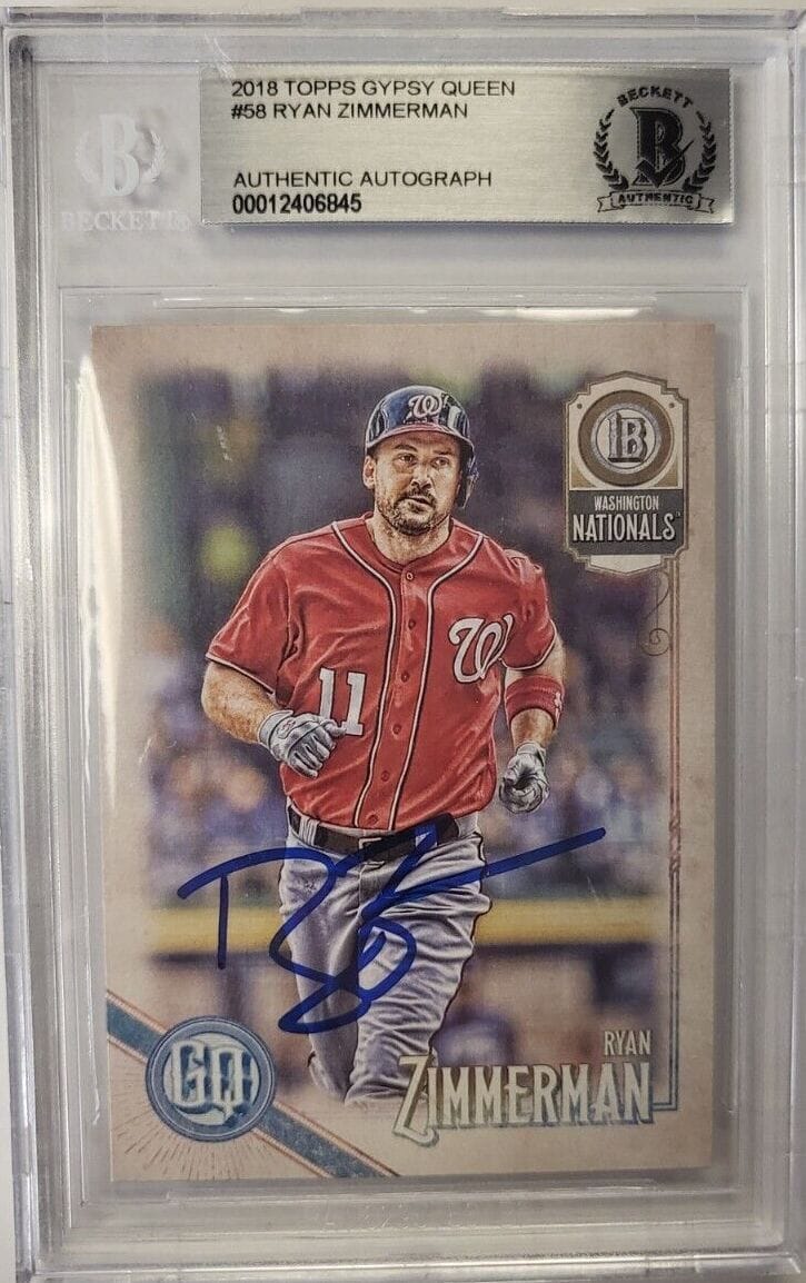 Ryan Zimmerman Memorabilia, Autographed Ryan Zimmerman Collectibles