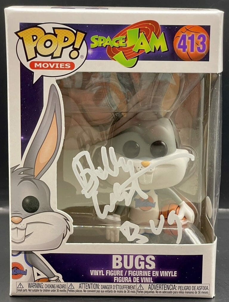 BILLY WEST SIGNED SPACE JAM BUGS BUNNY FUNKO VYNIL POP JSA Opens in a ...