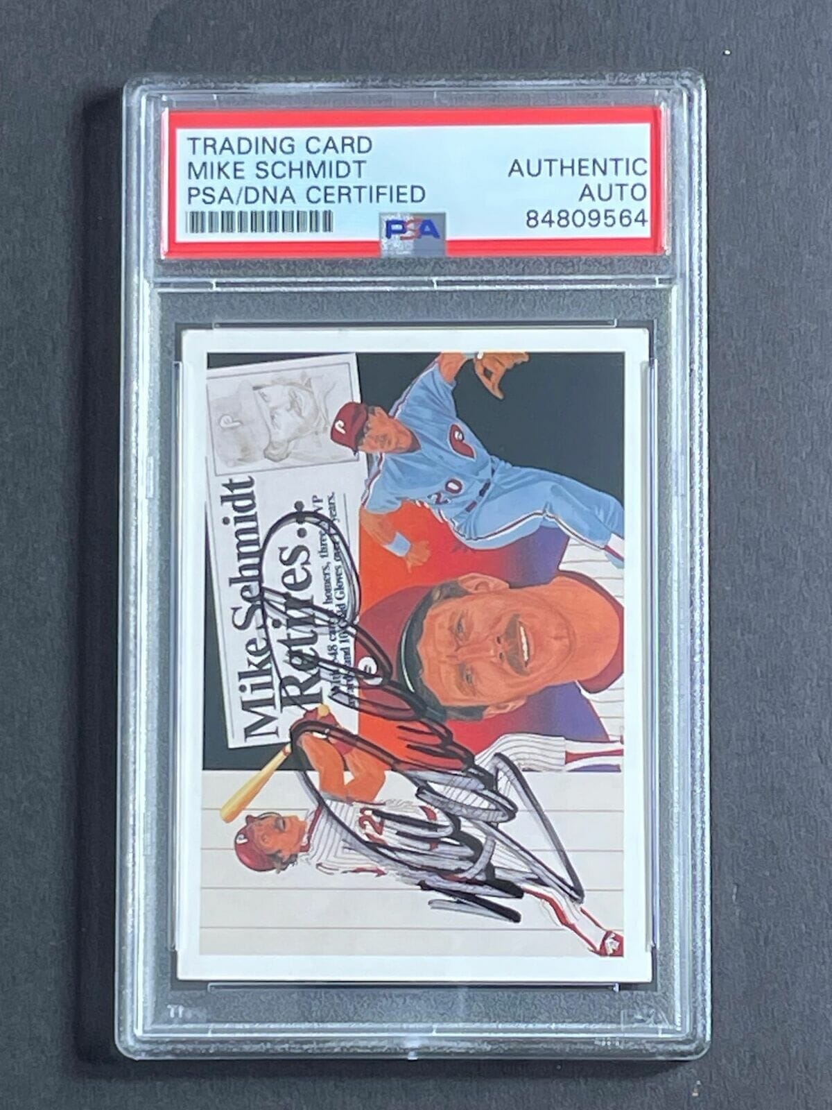 Copy of 1992 Topps #101 Mike Schmidt signed PSA/DNA Phillies ...