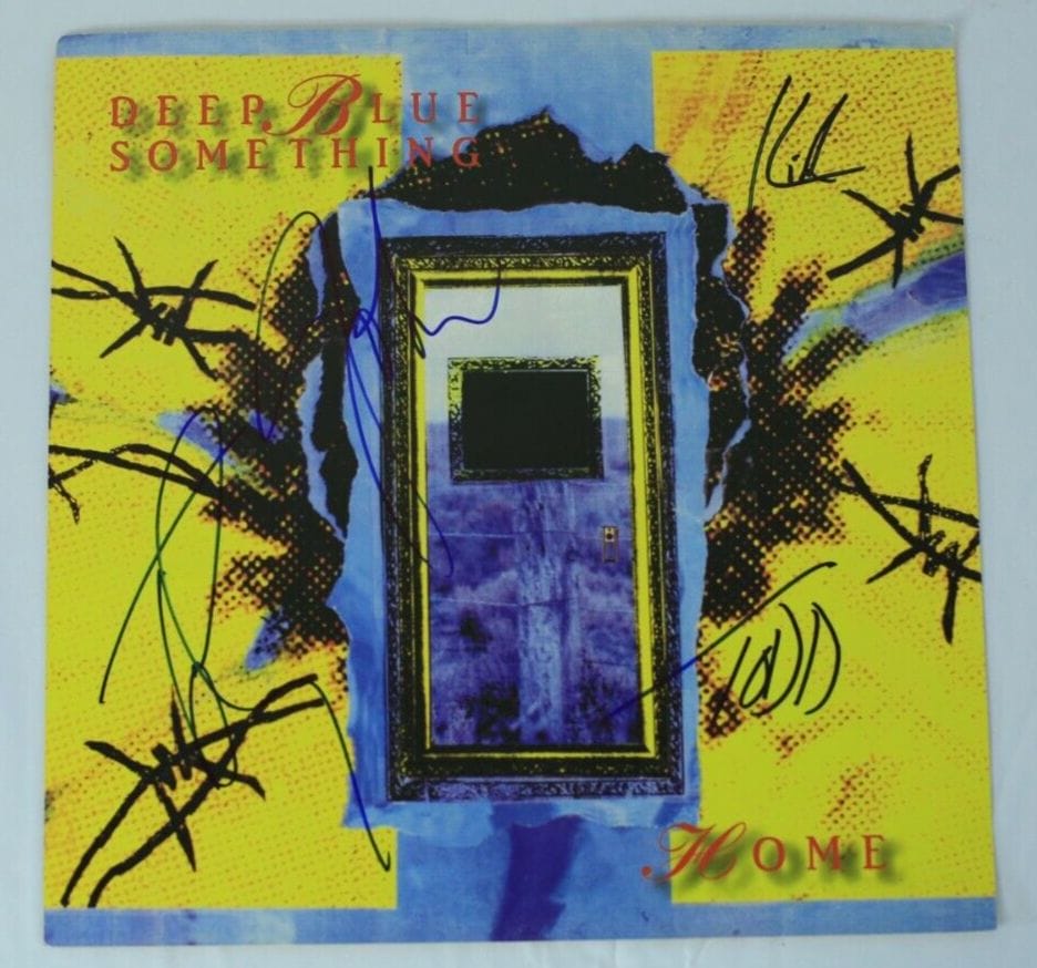 Deep Blue Something REAL hand SIGNED HOME promo poster COA Breakfast ...