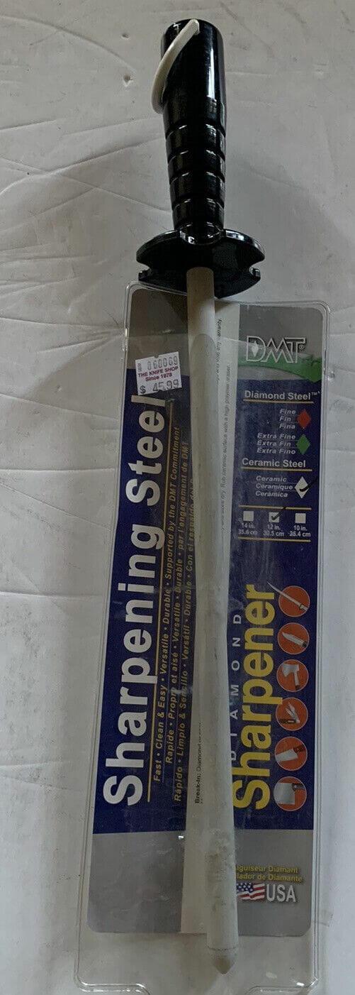DMT 12" Sharpening Ceramic Rod Construction Black Composite Handle