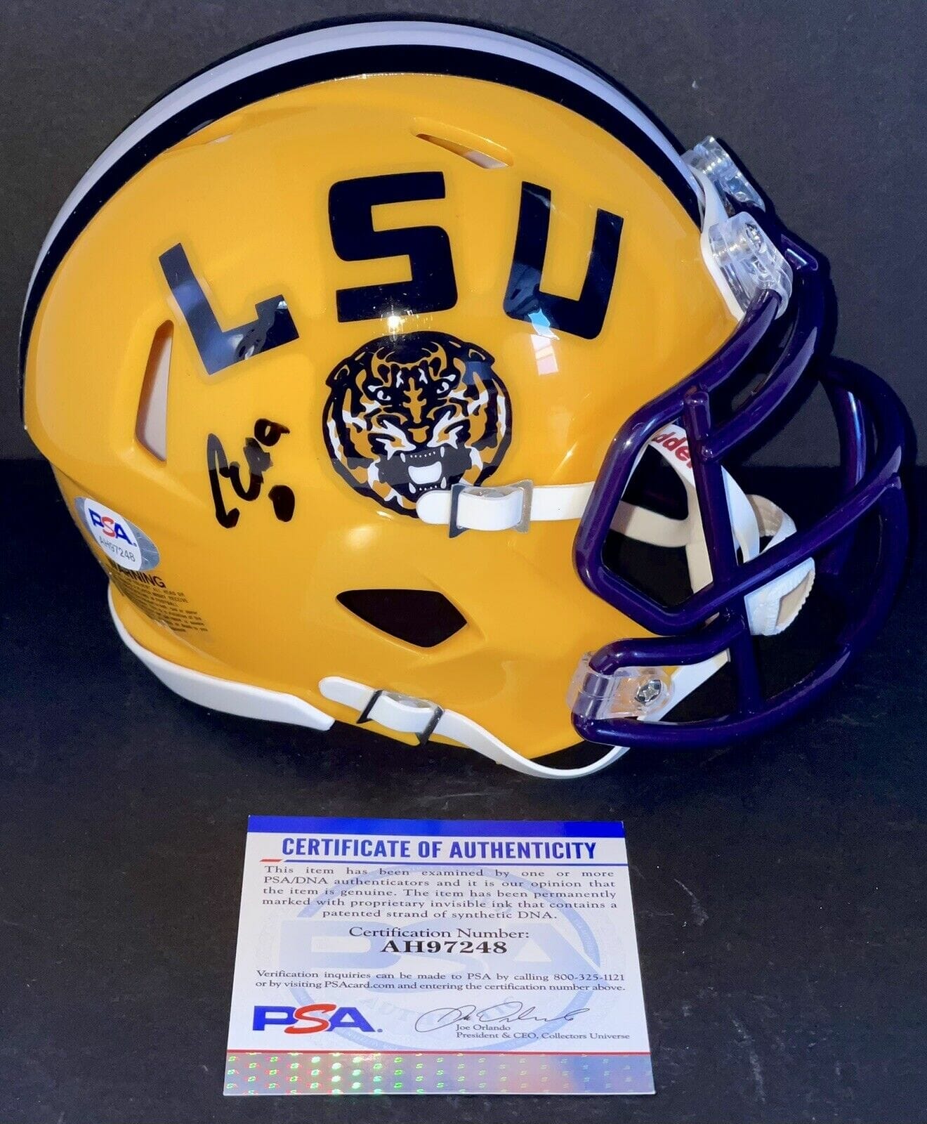 Ed orgeron signed store football