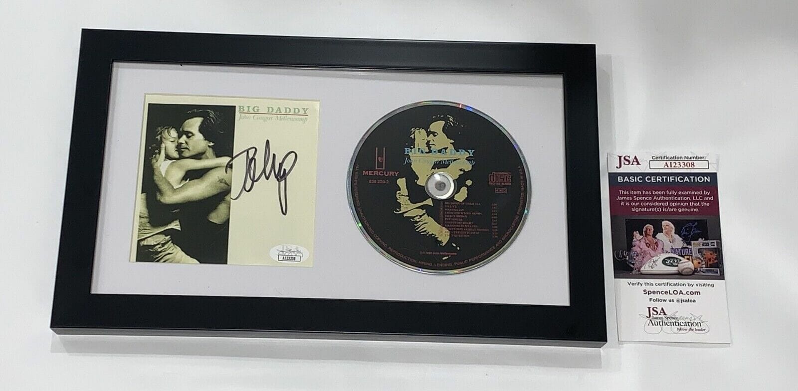 John Mellencamp Signed Framed Big Daddy Cd Cougarautographed Jsa Coa 