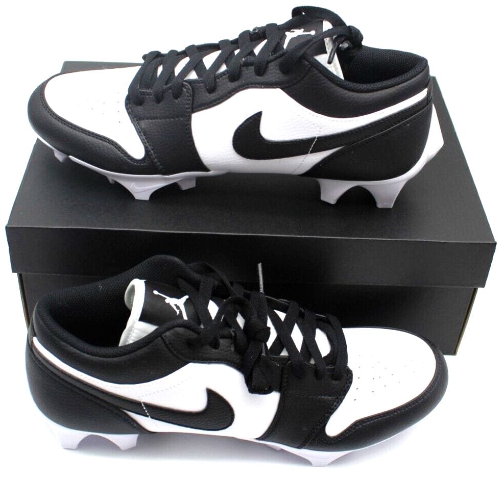 Jordan 1 Football Cleats Low TD Panda Black White FJ6245-100 NEW Size 14  New Opens in a new window or tab | Autographia