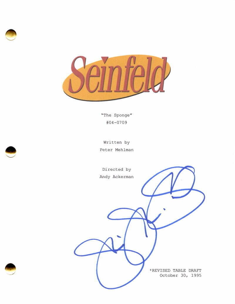 Julia Louis-Dreyfus Signed Autograph Seinfeld The Sponge Full Episode ...