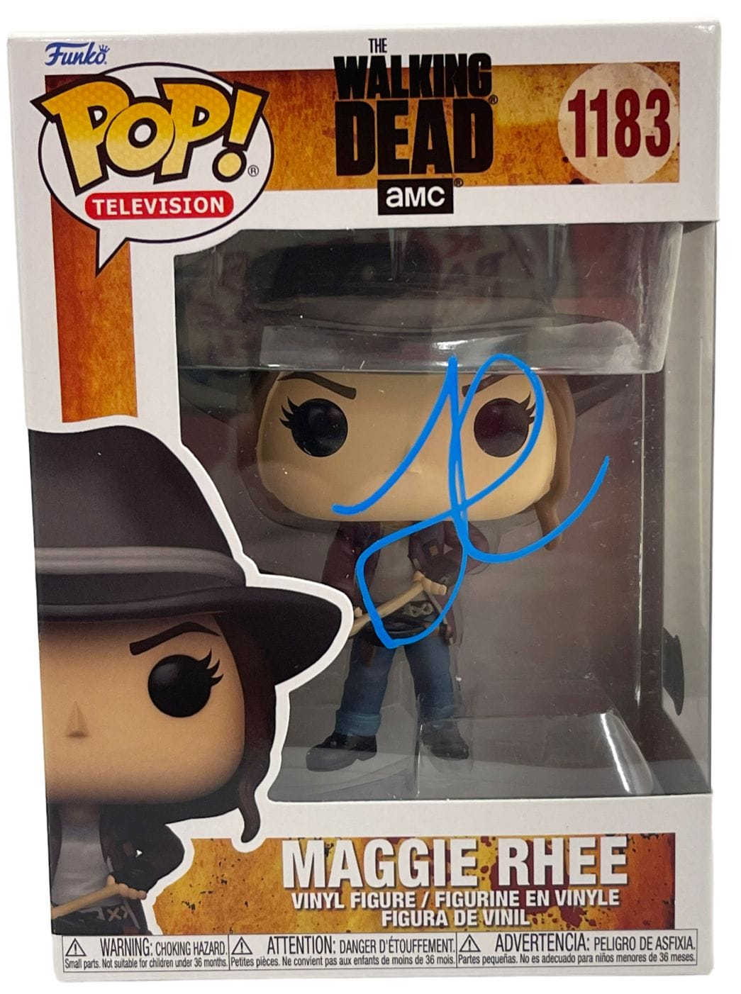 LAUREN COHAN SIGNED MAGGIE RHEE FUNKO THE WALKING DEAD 1183 AUTOGRAPH ...