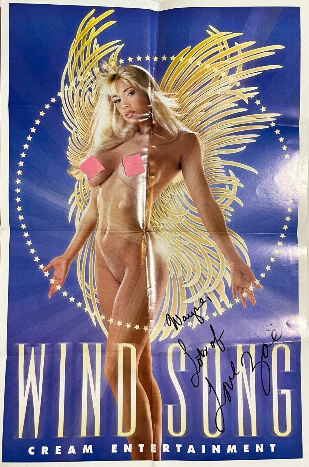 Zoe Zeman REAL hand SIGNED SEXY Wind Song Poster COA Autographed Porn Star  Opens in a new window or tab | Autographia