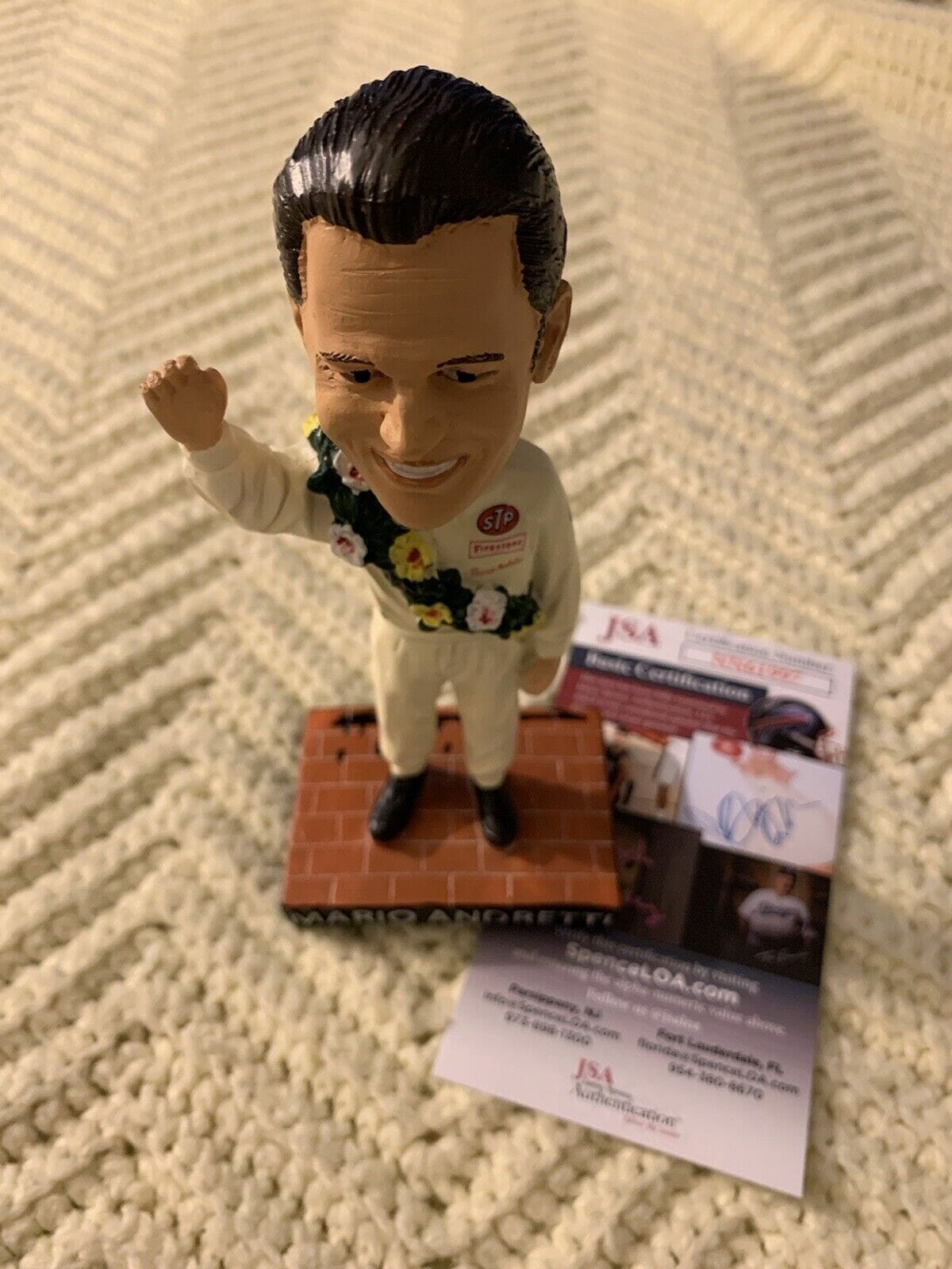 2019 Indianapolis 500 Signed Mario Andretti Bobblehead JSA ...