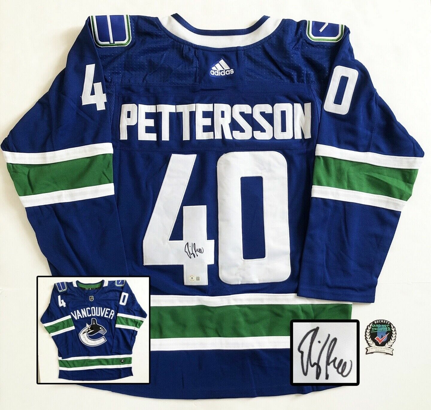Elias Pettersson Signed Jersey (JSA)