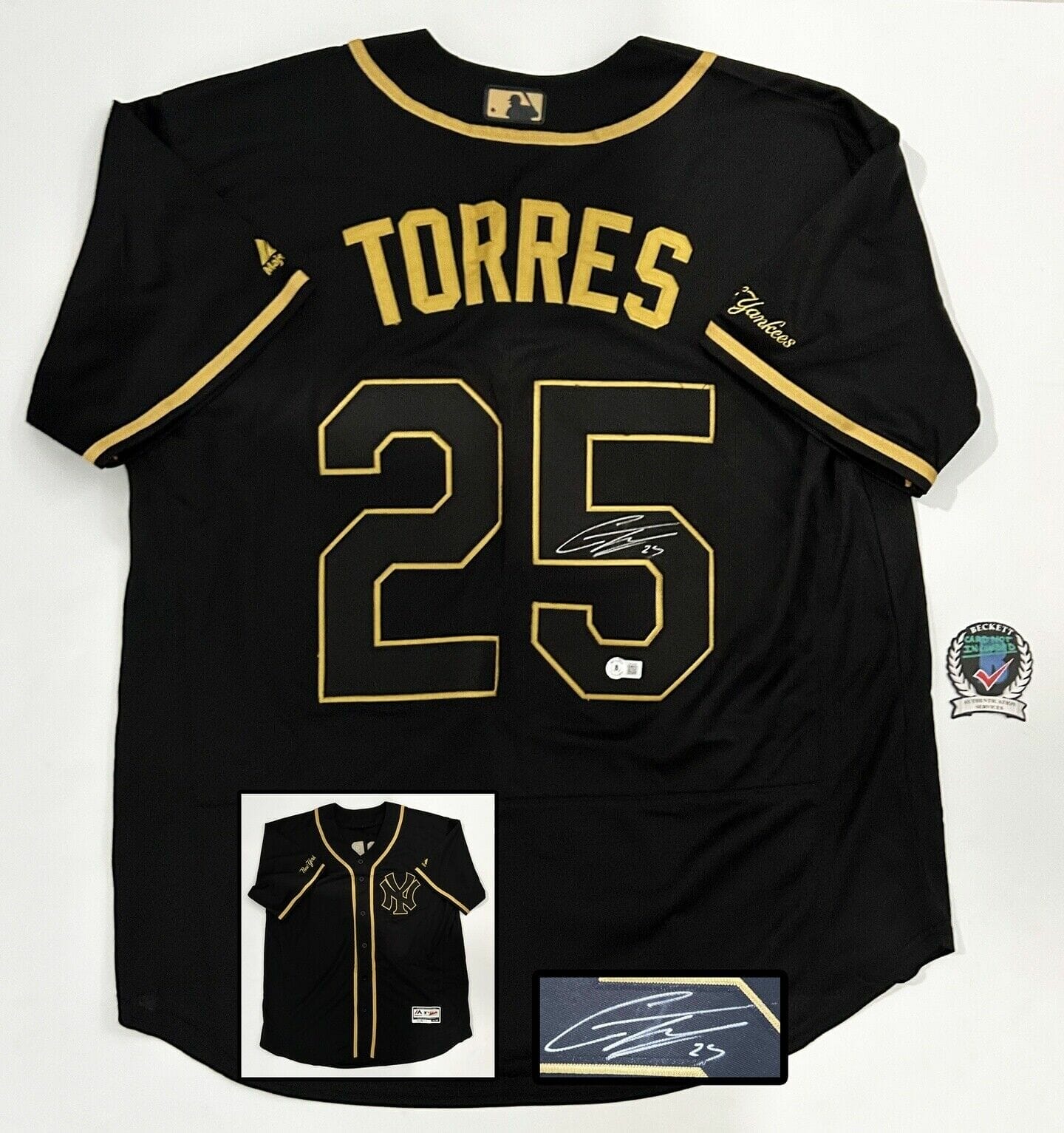 Gleyber Torres Signed Jersey (Beckett COA)