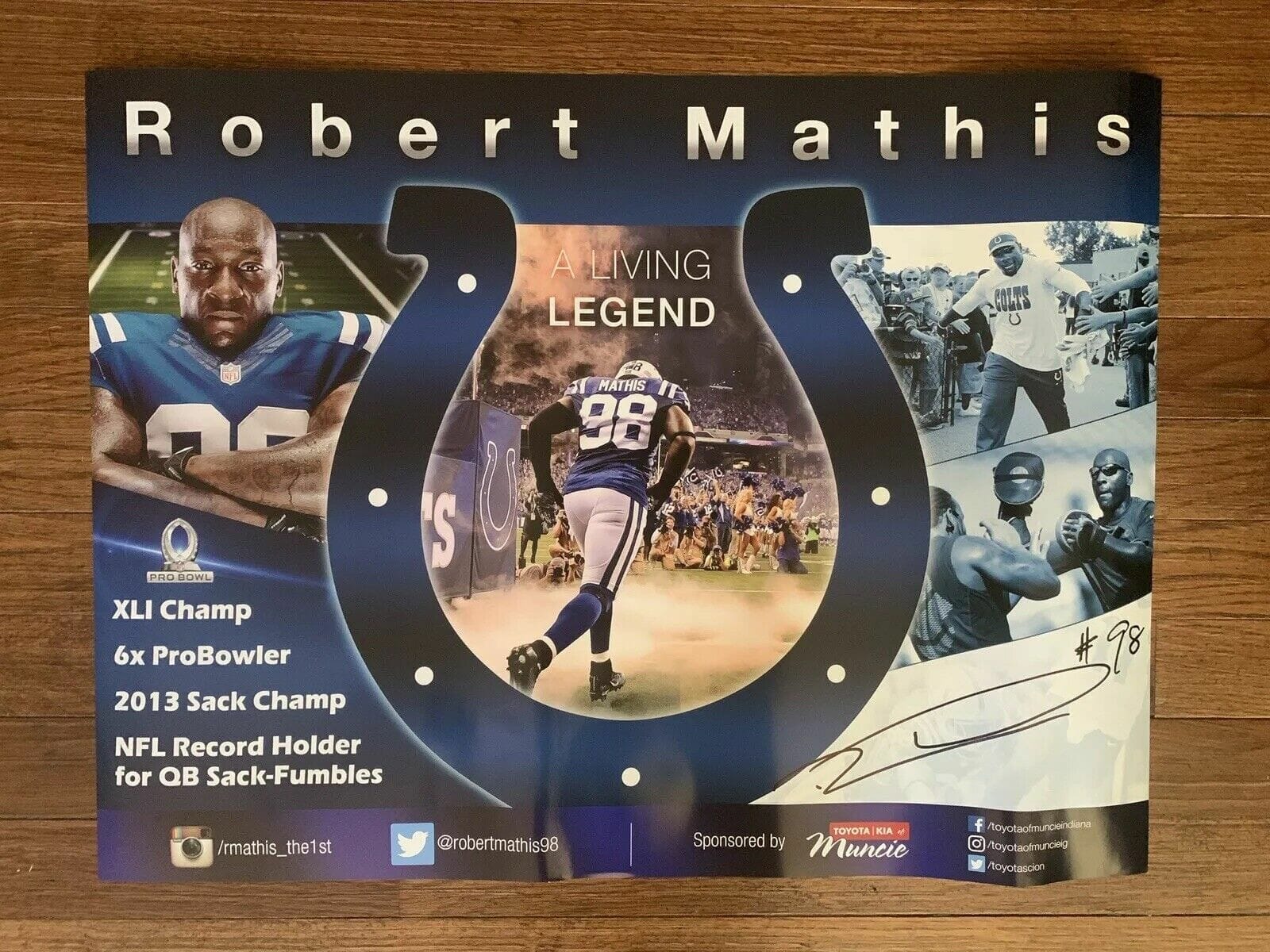 ROBERT MATHIS Photo Collage Print INDIANAPOLIS Colts Football 