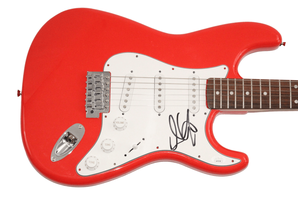 Steven Tyler Aerosmith Signed Autograph Red Fender Electric Guitar W Jsa Coa Opens In A New