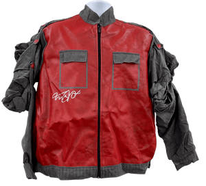 MICHAEL J FOX SIGNED BACK TO THE FUTURE JACKET AUTOGRAPH BECKETT WITNESS HOLO 28 COLLECTIBLE MEMORABILIA