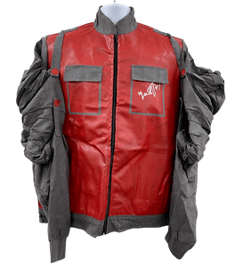 MICHAEL J FOX SIGNED BACK TO THE FUTURE JACKET AUTOGRAPH BECKETT WITNESS HOLO 24 COLLECTIBLE MEMORABILIA