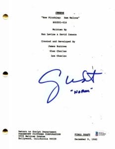 GEORGE WENDT SIGNED AUTOGRAPH CHEERS NOW PITCHING: SAM MALONE EPISODE SCRIPT BAS COLLECTIBLE MEMORABILIA