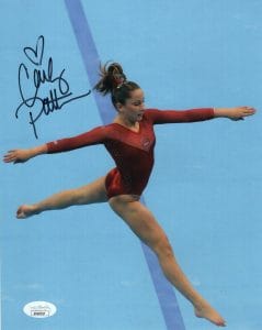 CARLY PATTERSON HAND SIGNED 8×10 COLOR PHOTO GREAT OLYMPIC GYMNAST JSA COLLECTIBLE MEMORABILIA