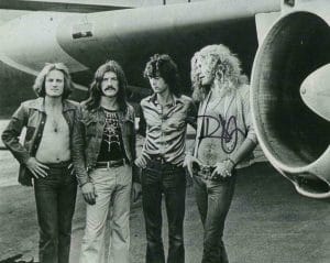 ROBERT PLANT SIGNED AUTOGRAPH 8X10 PHOTO – LED ZEPPELIN, HOUSES OF THE HOLY JSA COLLECTIBLE MEMORABILIA