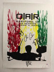 O.A.R. OAR BAND SIGNED AUTOGRAPH 18X24 CONCERT TOUR POSTER HARTFORD 8/6/09 PSA COLLECTIBLE MEMORABILIA