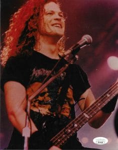 JASON NEWSTED SIGNED METALLICA 8×10 PHOTO AUTOGRAPHED JSA CERTIFIED COLLECTIBLE MEMORABILIA