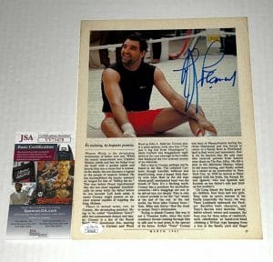 GERRY COONEY SIGNED BOXING MAGAZINE PAGE AUTOGRAPHED 10 JSA COLLECTIBLE MEMORABILIA