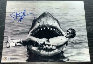 STEVEN SPIELBERG SIGNED AUTOGRAPH JAWS SHARK MOUTH RARE 11X14 PHOTO BECKETT COA
 COLLECTIBLE MEMORABILIA