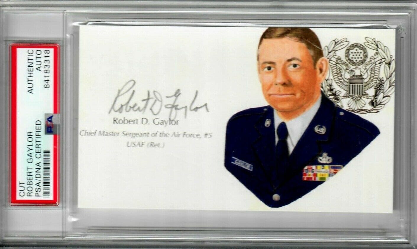 ROBERT GAYLOR SIGNED CUT SIGNATURE PSA DNA 84183318 AIR FORCE CMS Opens ...