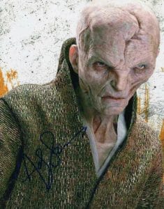 ANDY SERKIS SIGNED AUTOGRAPH 11×14 PHOTO – SUPREME LEADER SNOKE IN STAR WARS
 COLLECTIBLE MEMORABILIA