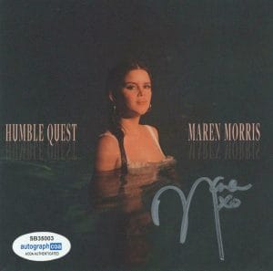 MAREN MORRIS “HUMBLE QUEST” AUTOGRAPH SIGNED CD BOOKLET + NEW CD C ACOA COLLECTIBLE MEMORABILIA