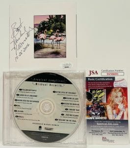 MICHAEL NESMITH SIGNED AUTOGRAPH “TROPICAL CAMPFIRES” CD INSERT JSA COA
 COLLECTIBLE MEMORABILIA