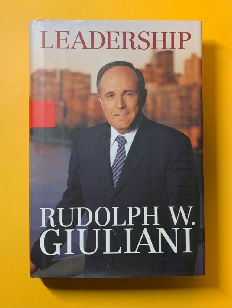 RUDOLPH “RUDY” W. GIULIANI SIGNED BOOK LEADERSHIP W/ COA COLLECTIBLE MEMORABILIA
